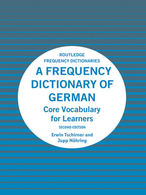 cover image of A Frequency Dictionary of German